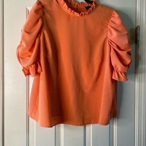 Eloquii Ruched Sleeve Top
